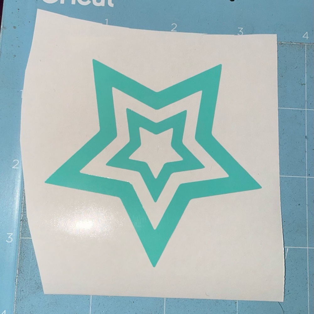 Teal Star Wall Decal